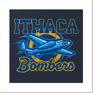 Support the Ithaca Bombers with this vintage design Posters and Art